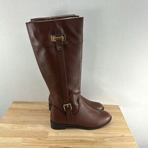 Karen Scott Deliee2 Riding Boots- Cognac-  Size 7 M- NIB